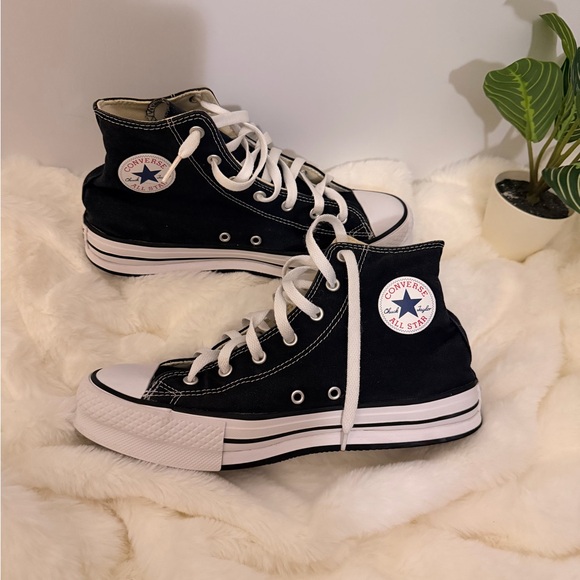 Converse Shoes - Converse Black and White High-Tops